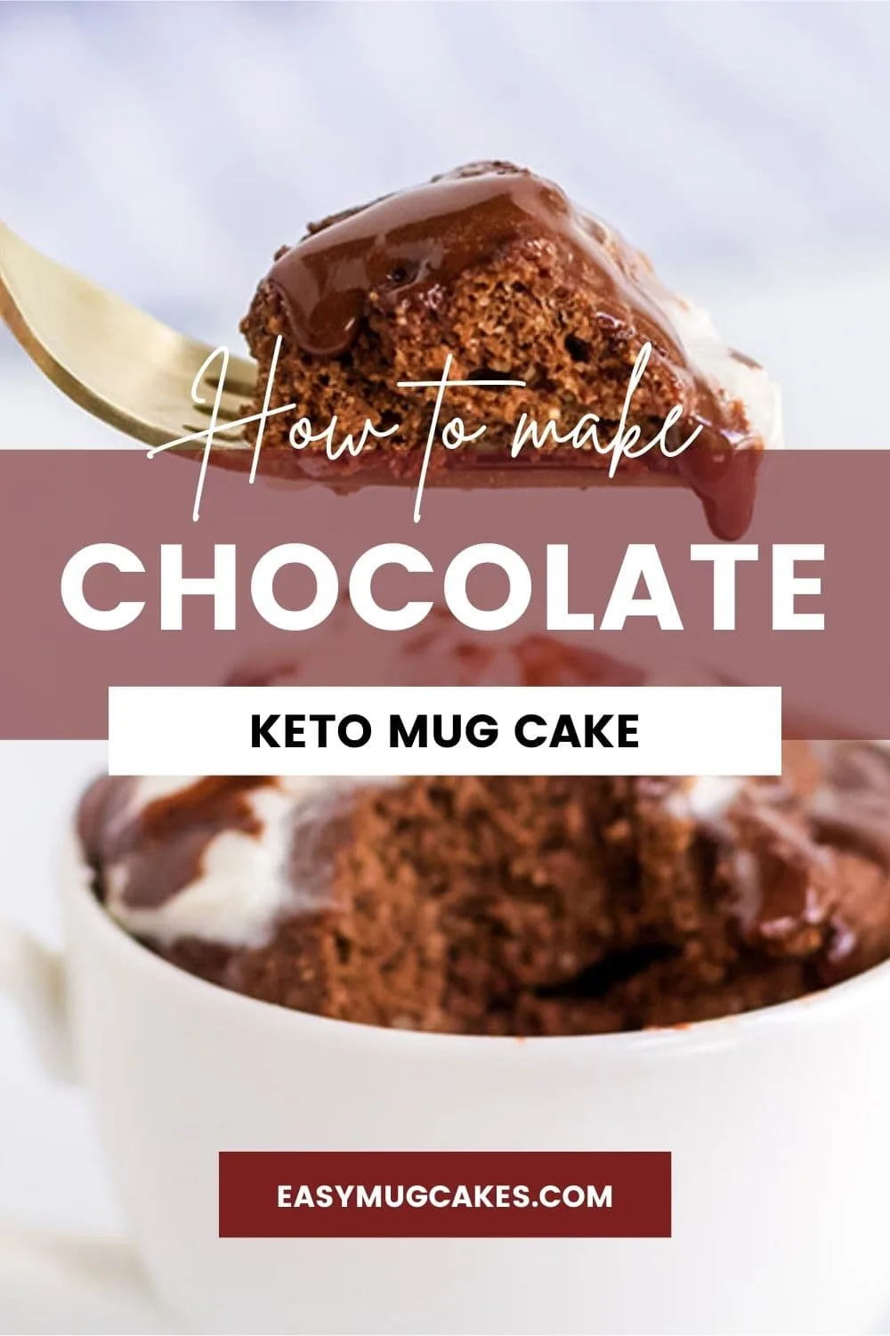 Keto Chocolate Mug Cake with Glaze Recipe - easymugcakes.com