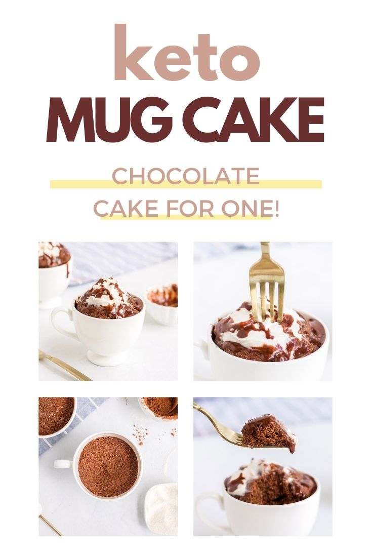 Keto Chocolate Mug Cake with Glaze Recipe - easymugcakes.com