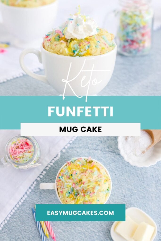 confetti cake in a mug
