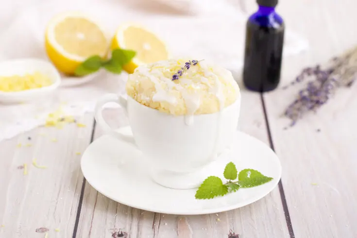 Keto Lemon Lavender Mug Cake Recipe