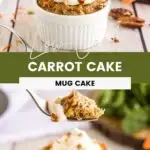 Carrot cake on a table with pecans and carrots