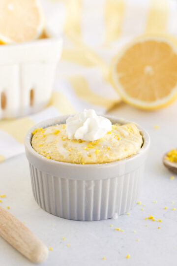 Keto Lemon Mug Cake Recipe - easymugcakes.com