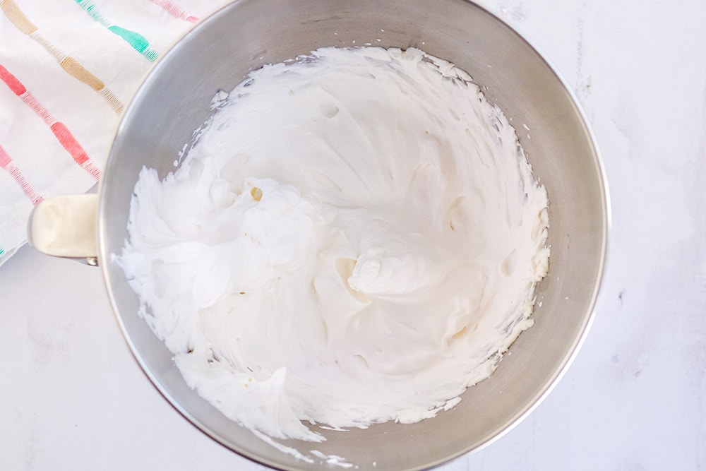Bowl of cream being whipped.